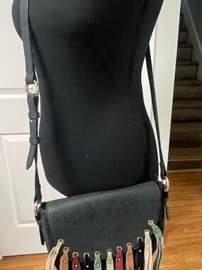 Dolce Vita Zury Leather Fringe Handbag . EUC